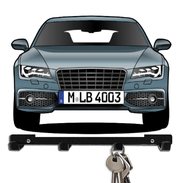 S7 Sportback Schlüsselboard personalisiert mit Auto u. Kennzeichen!