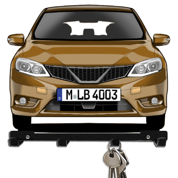 Pulsar Schlüsselboard personalisiert mit Auto u. Kennzeichen!