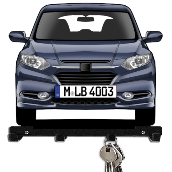 HR-V Schlüsselboard personalisiert mit Auto u. Kennzeichen!