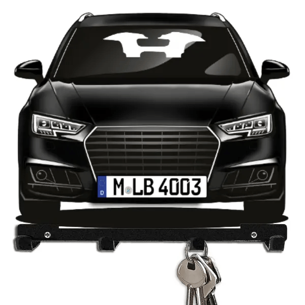 A4 Avant Schlüsselboard personalisiert mit Auto u. Kennzeichen!