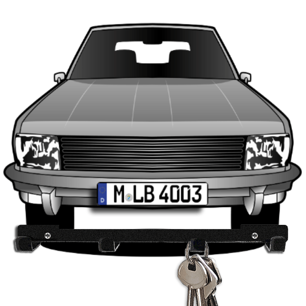 20 (5-Türer) Schlüsselboard personalisiert mit Auto u. Kennzeichen!