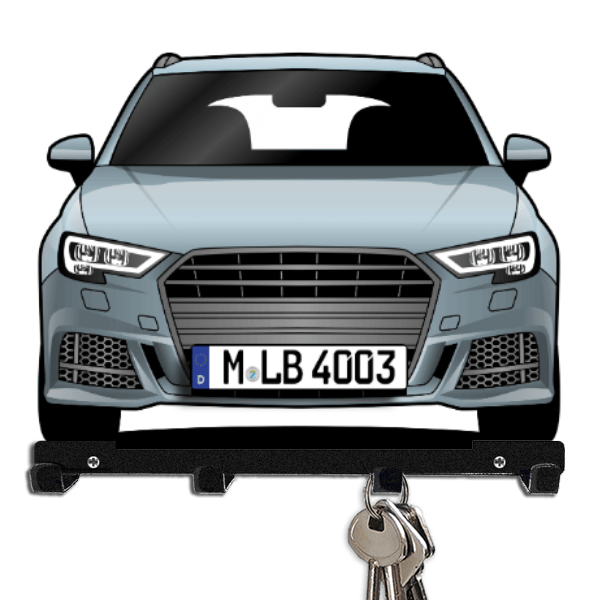 S3 Sportback Schlüsselboard personalisiert mit Auto u. Kennzeichen!