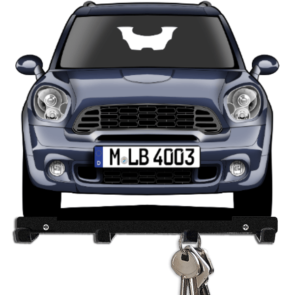 Countryman Cooper SD Schlüsselboard personalisiert mit Auto u. Kennzeichen!