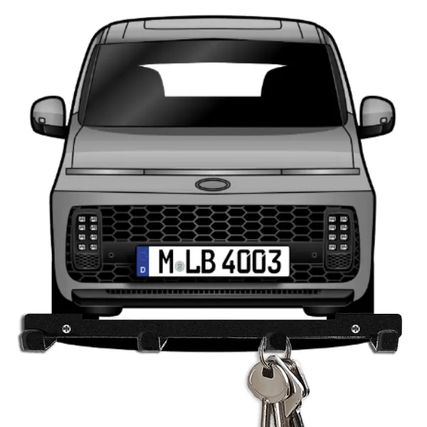 Staria (7-Sitzer) Schlüsselboard personalisiert mit Auto u. Kennzeichen!