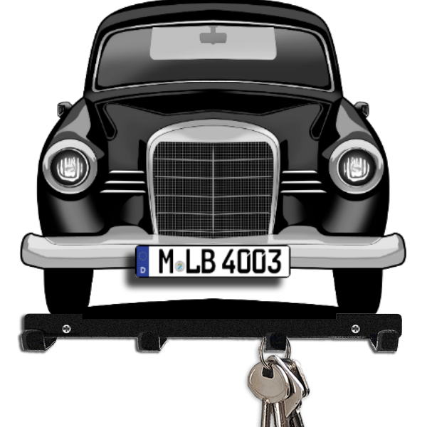 190 D Schlüsselboard personalisiert mit Auto u. Kennzeichen!