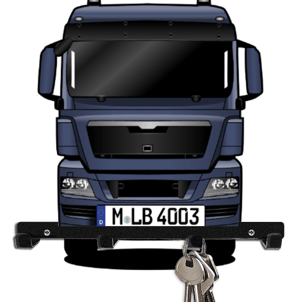 TGX 33.540 Schlüsselboard personalisiert mit Auto u. Kennzeichen!