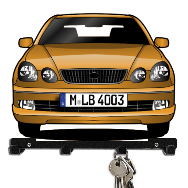 GS Schlüsselboard personalisiert mit Auto u. Kennzeichen!