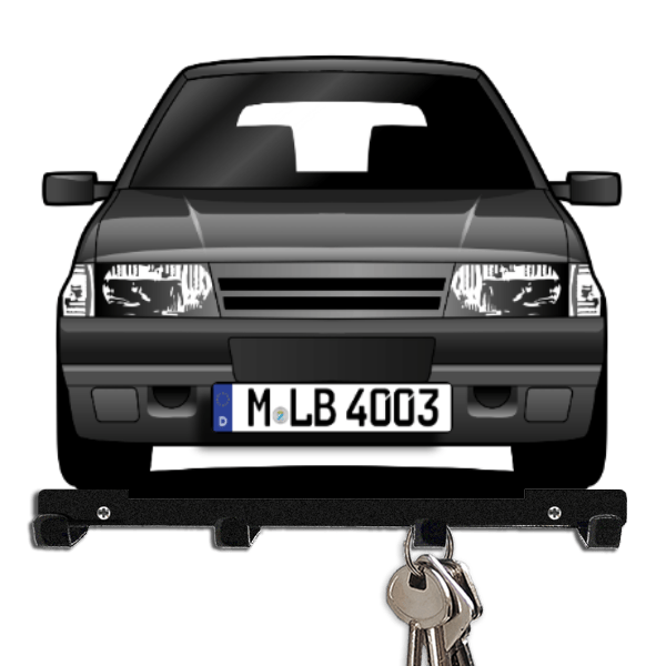 Tempra Limousine Schlüsselboard personalisiert mit Auto u. Kennzeichen!