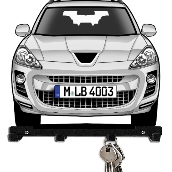 4007 Schlüsselboard personalisiert mit Auto u. Kennzeichen!