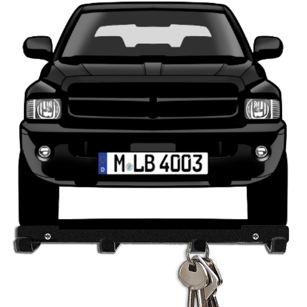RAM 1500 Schlüsselboard personalisiert mit Auto u. Kennzeichen!