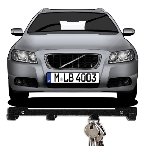 V70 Touring Schlüsselboard personalisiert mit Auto u. Kennzeichen!