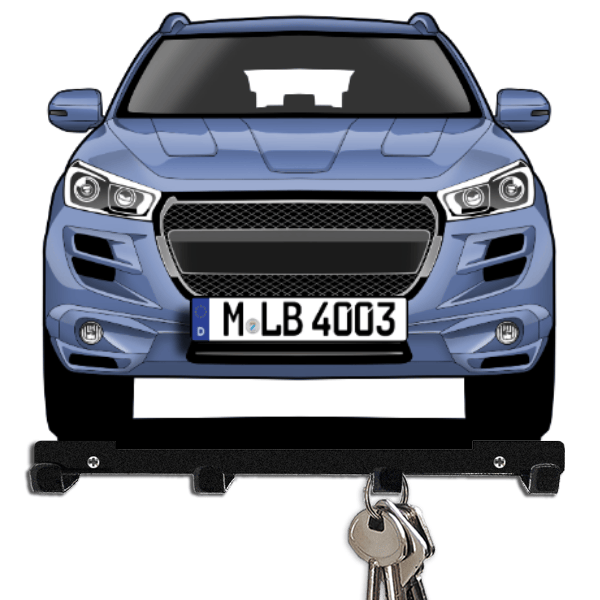 4008 Schlüsselboard personalisiert mit Auto u. Kennzeichen!