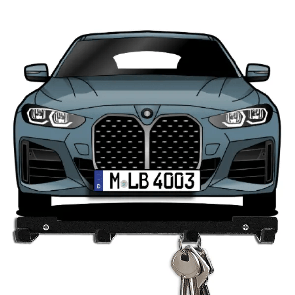4er Reihe Gran Coupe Schlüsselboard personalisiert mit Auto u. Kennzeichen!