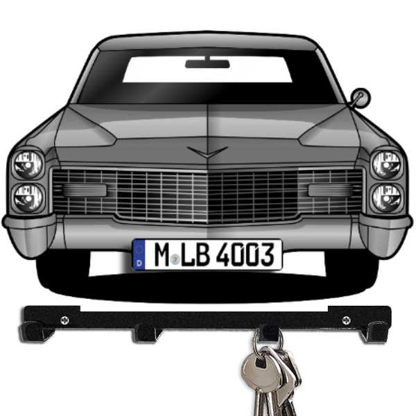 Deville Schlüsselboard personalisiert mit Auto u. Kennzeichen!