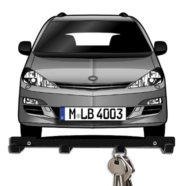 Previa Schlüsselboard personalisiert mit Auto u. Kennzeichen!