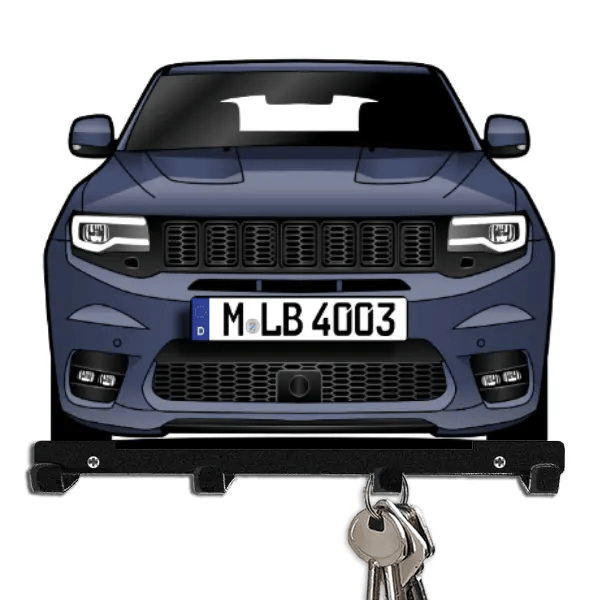 Grand Cherokee SRT Schlüsselboard personalisiert mit Auto u. Kennzeichen!