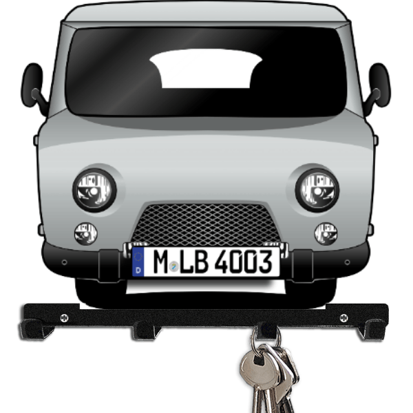 2206 Buchanka Schlüsselboard personalisiert mit Auto u. Kennzeichen!