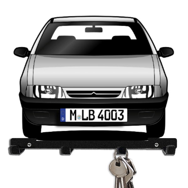 ZX (5-Türer) Schlüsselboard personalisiert mit Auto u. Kennzeichen!