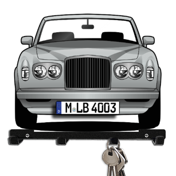 Continental Cabriolet Schlüsselboard personalisiert mit Auto u. Kennzeichen!