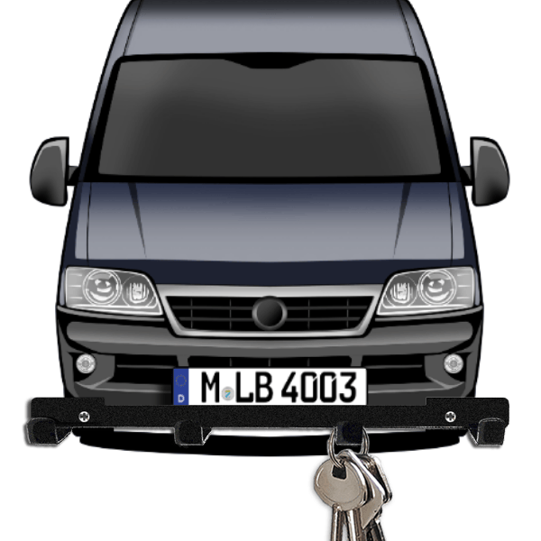 Ducato Schlüsselboard personalisiert mit Auto u. Kennzeichen!