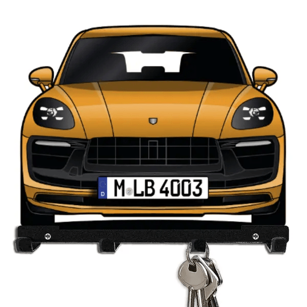 Macan GTS Schlüsselboard personalisiert mit Auto u. Kennzeichen!