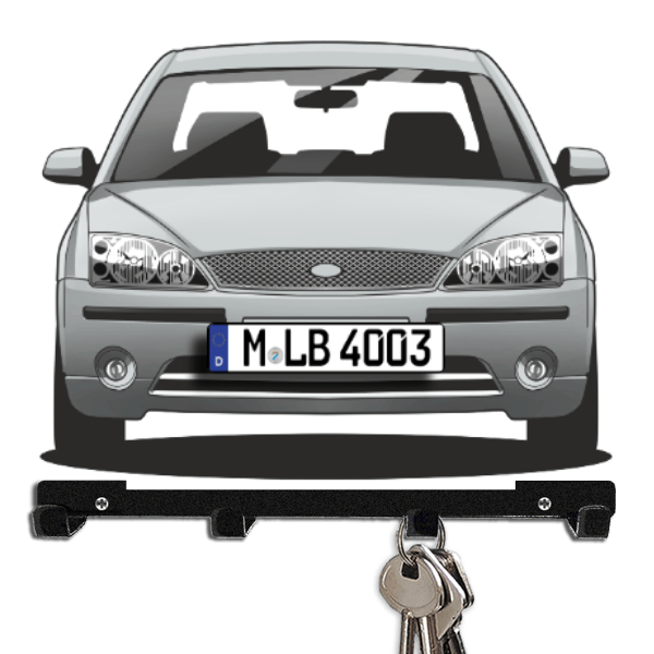 Mondeo Turnier Schlüsselboard personalisiert mit Auto u. Kennzeichen!