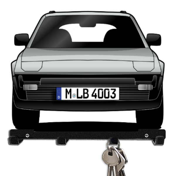 X1/9 Cabriolet Schlüsselboard personalisiert mit Auto u. Kennzeichen!