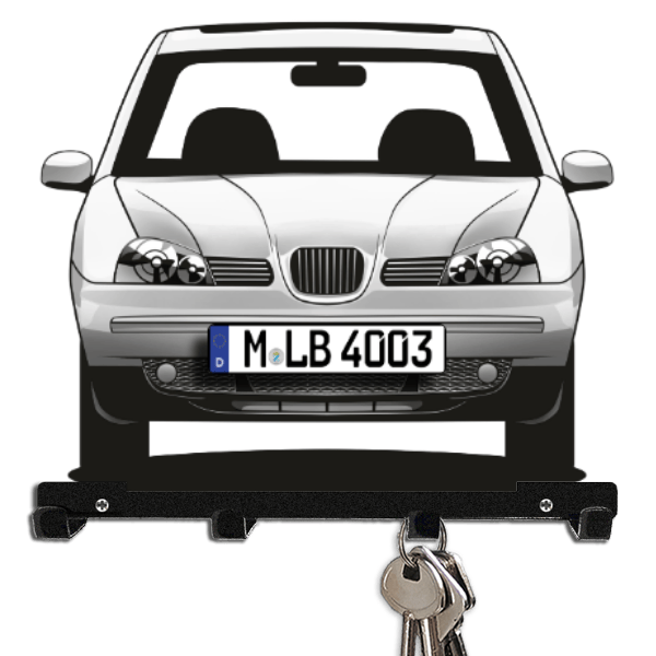 Arosa Schlüsselboard personalisiert mit Auto u. Kennzeichen!
