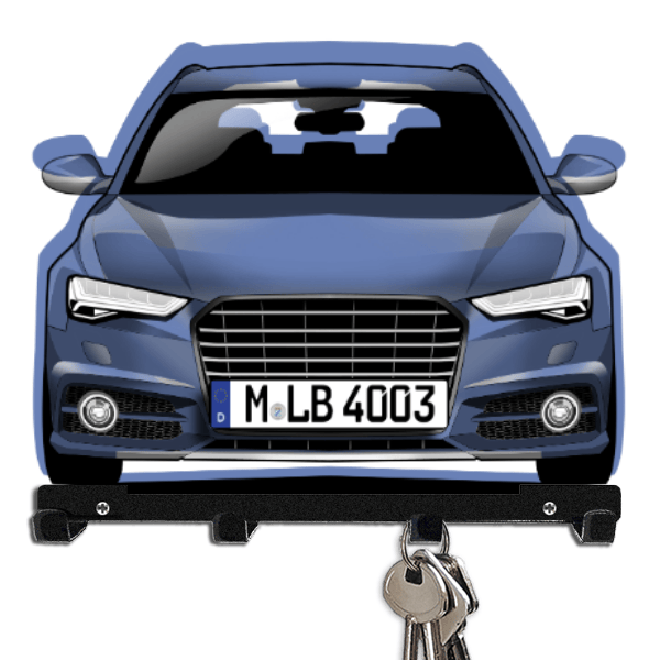 A6 Limousine Schlüsselboard personalisiert mit Auto u. Kennzeichen!