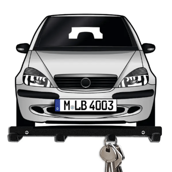 A-Klasse AMG Schlüsselboard personalisiert mit Auto u. Kennzeichen!
