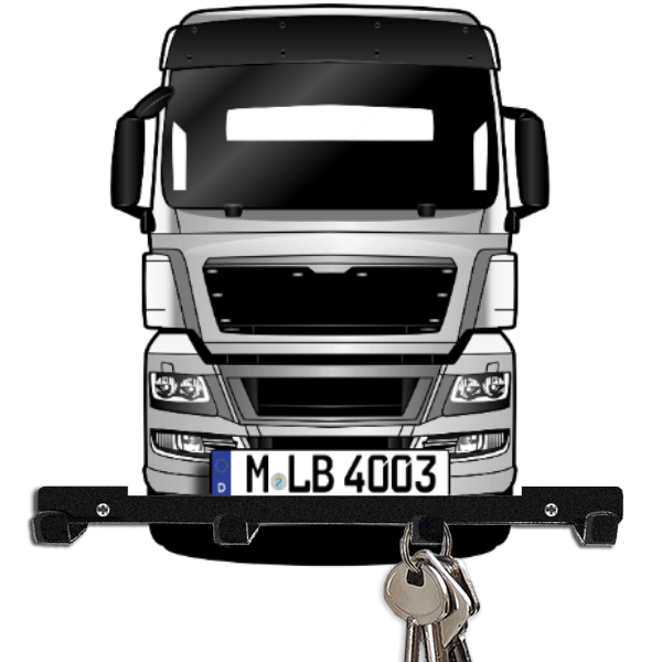 TGX 18.680 Schlüsselboard personalisiert mit Auto u. Kennzeichen!