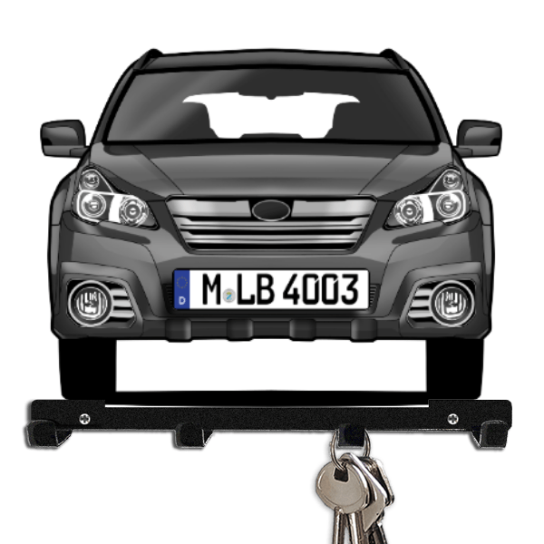Legacy Combi Schlüsselboard personalisiert mit Auto u. Kennzeichen!