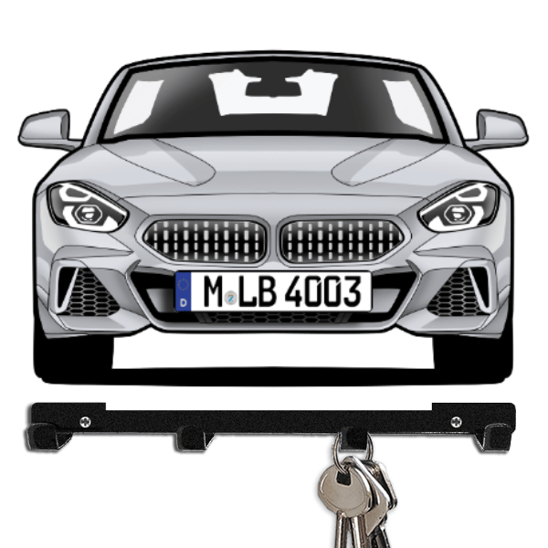 Z4 Schlüsselboard personalisiert mit Auto u. Kennzeichen!