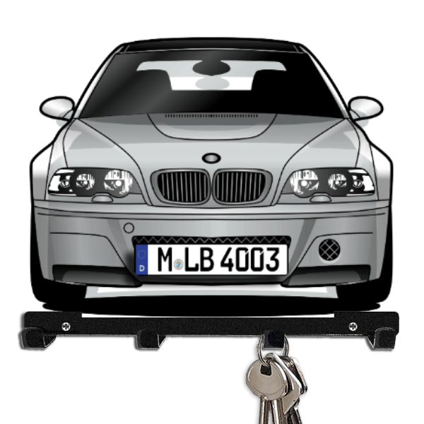 M3 CSL Schlüsselboard personalisiert mit Auto u. Kennzeichen!