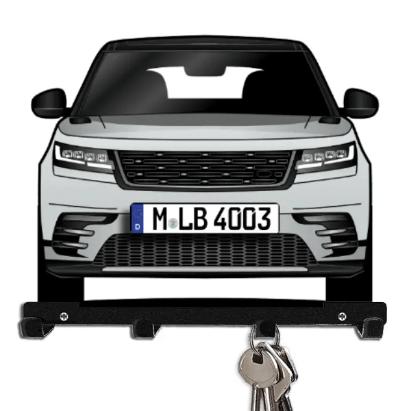 Velar Schlüsselboard personalisiert mit Auto u. Kennzeichen!