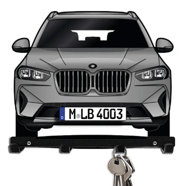 X3 Schlüsselboard personalisiert mit Auto u. Kennzeichen!