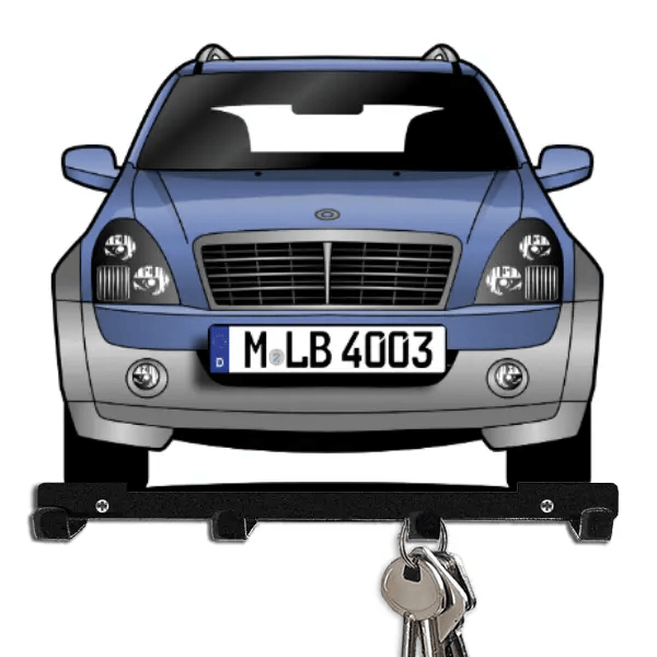 Rexton Schlüsselboard personalisiert mit Auto u. Kennzeichen!