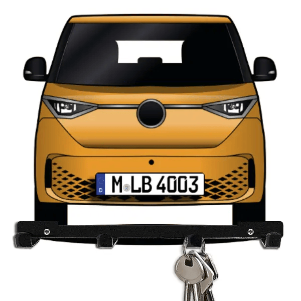 ID Buzz Schlüsselboard personalisiert mit Auto u. Kennzeichen!