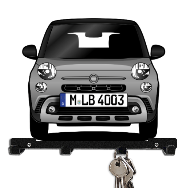 500L Trekking Schlüsselboard personalisiert mit Auto u. Kennzeichen!