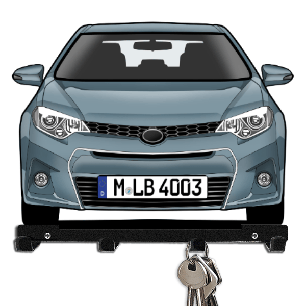 Corolla Schlüsselboard personalisiert mit Auto u. Kennzeichen!
