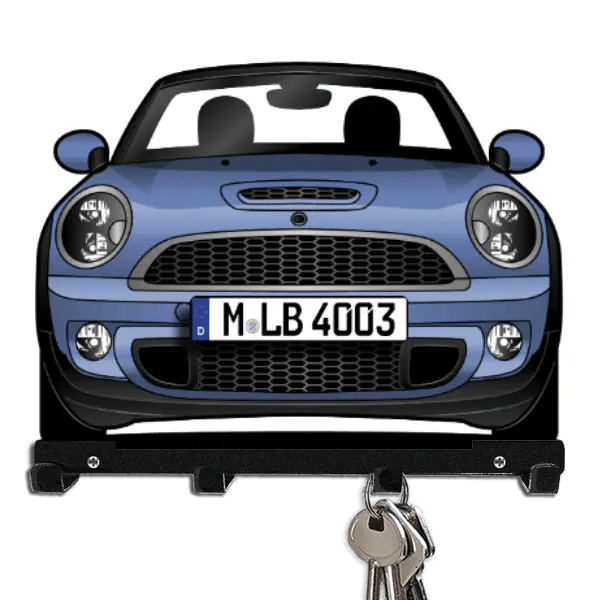 Cooper SD Roadster Schlüsselboard personalisiert mit Auto u. Kennzeichen!