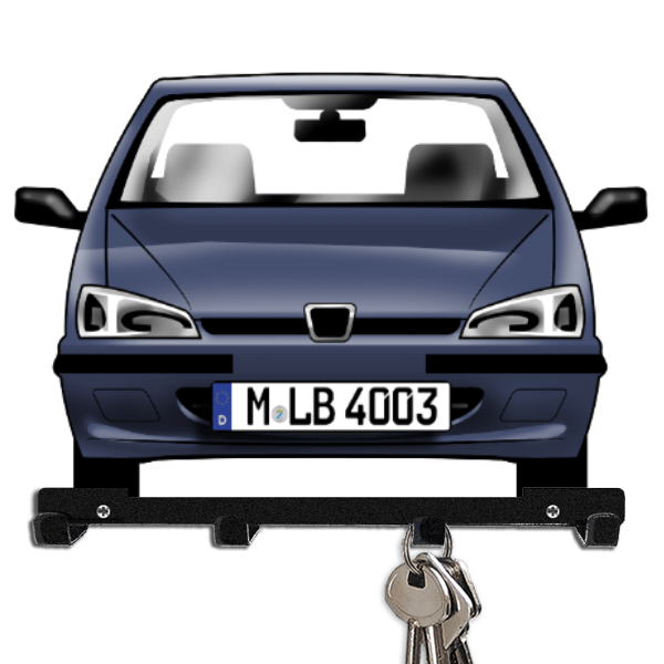 106 Schlüsselboard personalisiert mit Auto u. Kennzeichen!