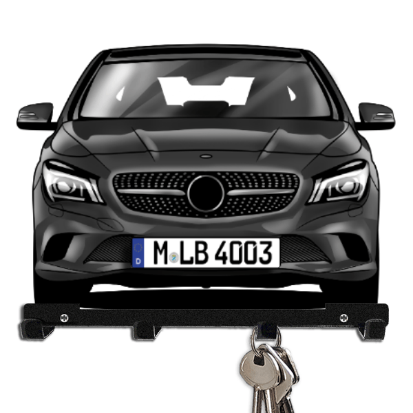 CLA Shooting Brake Schlüsselboard personalisiert mit Auto u. Kennzeichen!
