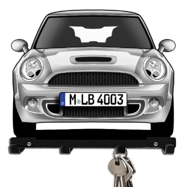 Clubman Cooper SD Schlüsselboard personalisiert mit Auto u. Kennzeichen!