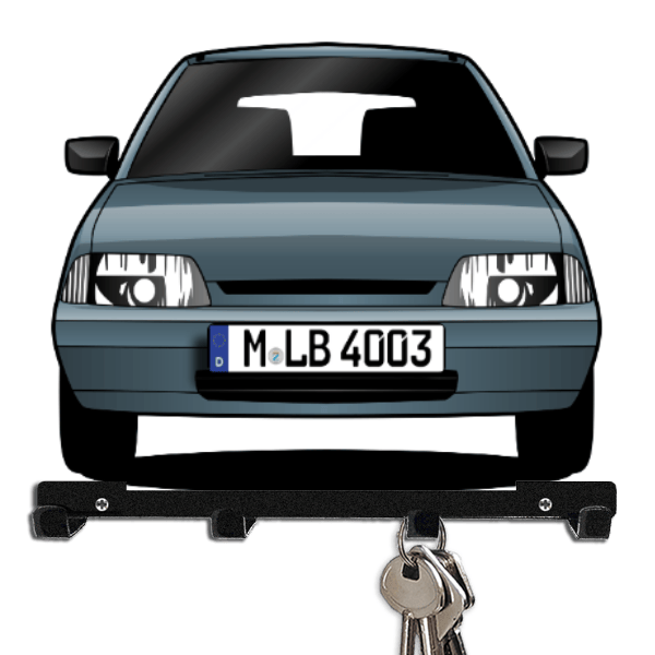 AX (5-Türer) Schlüsselboard personalisiert mit Auto u. Kennzeichen!