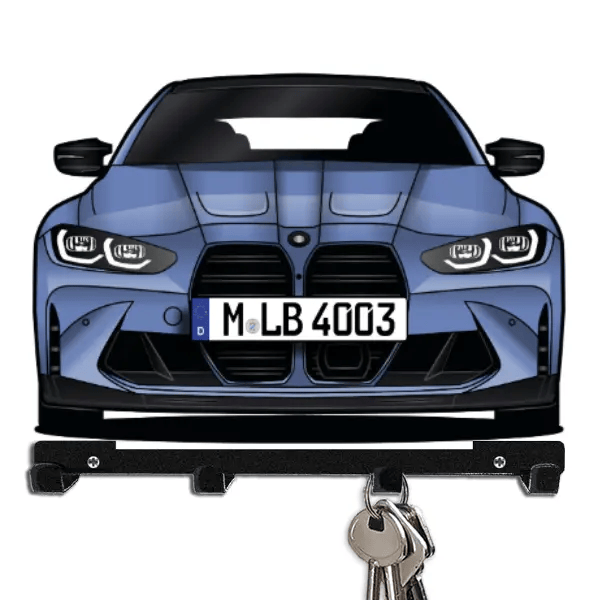 M4 Schlüsselboard personalisiert mit Auto u. Kennzeichen!