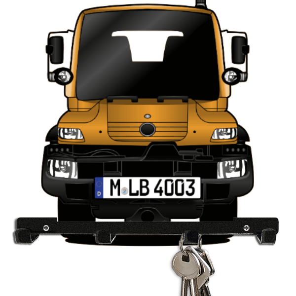 Unimog Baureihe 405 Schlüsselboard personalisiert mit Auto u. Kennzeichen!