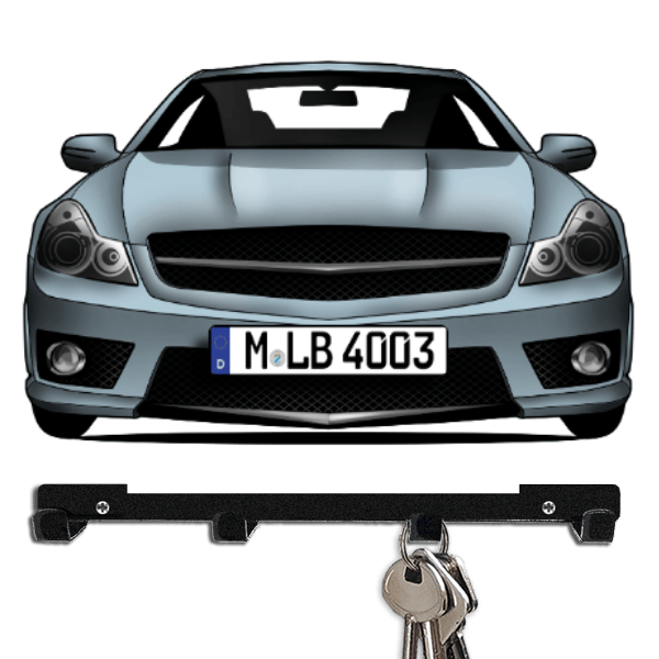 SL63 AMG Schlüsselboard personalisiert mit Auto u. Kennzeichen!