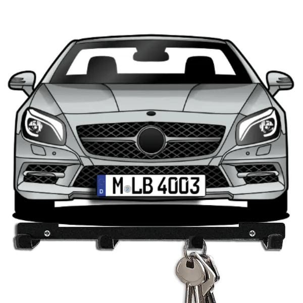 SL-Klasse Cabriolet Schlüsselboard personalisiert mit Auto u. Kennzeichen!