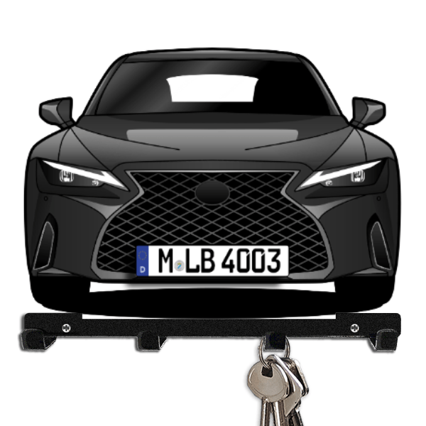 IS Schlüsselboard personalisiert mit Auto u. Kennzeichen!